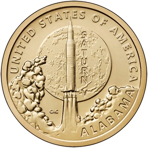2024 1-dollar - S - Alabama - Proof reverse